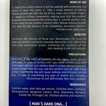 Growth Gel For Beard And Mustache