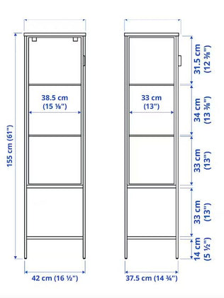 Unidad de exhibición de vidrio premium